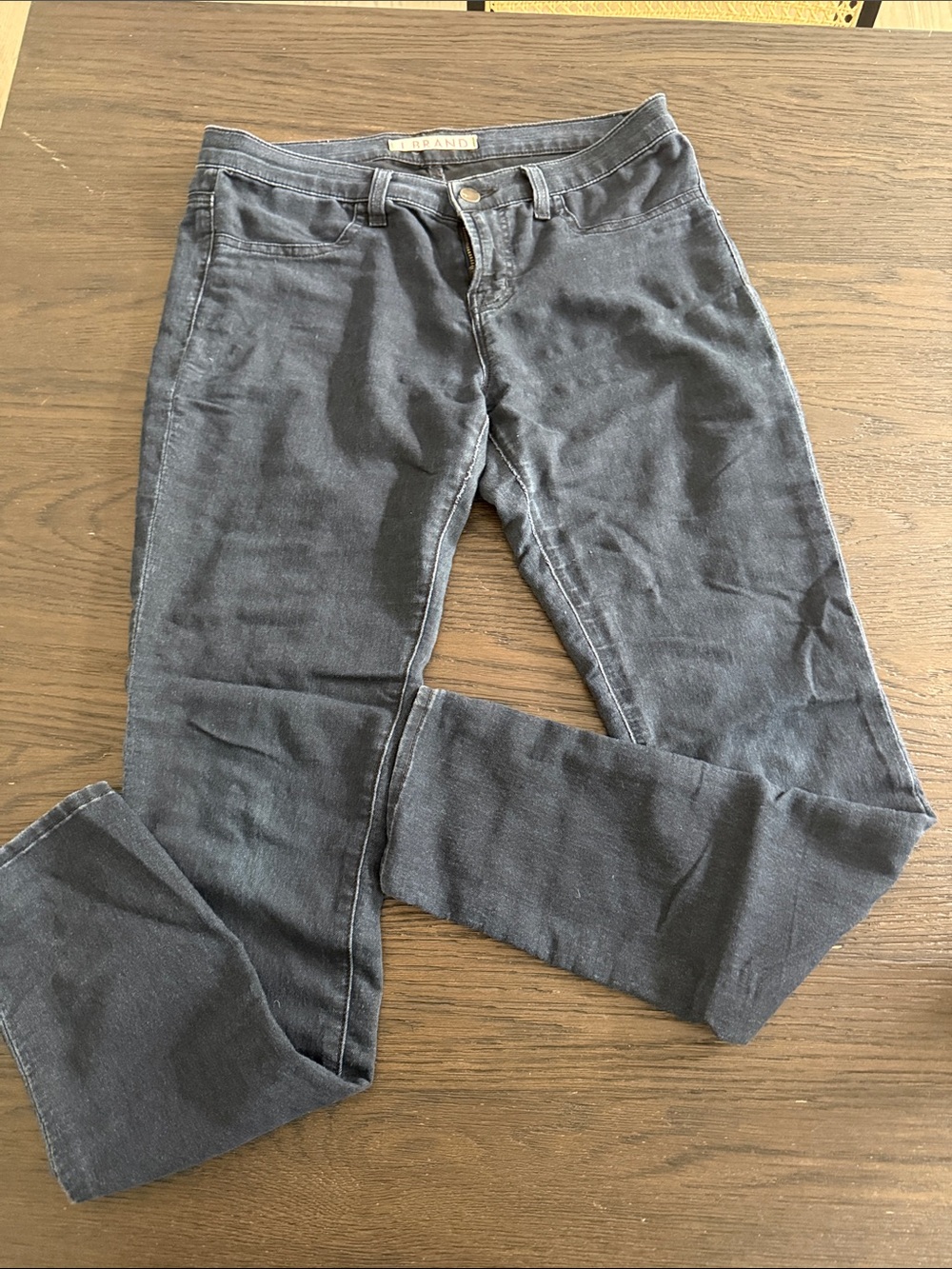 J Brand low rise Olympia Women's Skinny Stretch Jeans in Charcoal 30
